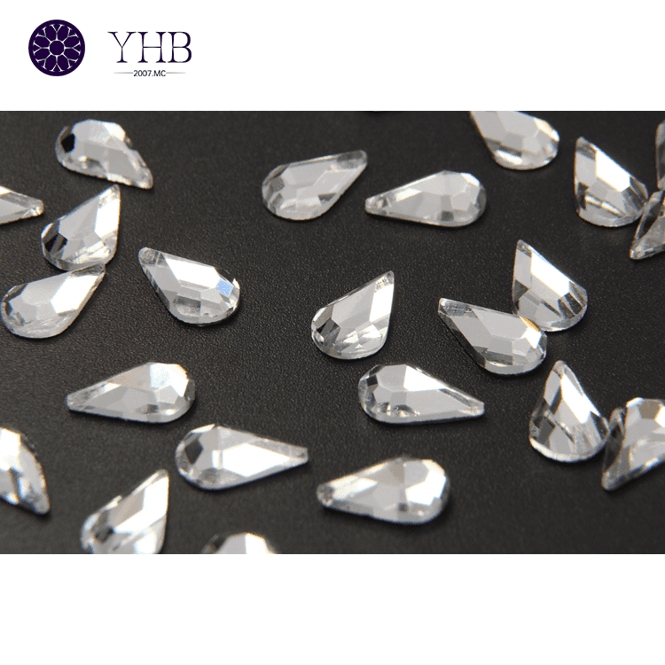 Flatback Nail Art Drop 4300 Fancy Shapes Crystal Ab Stones